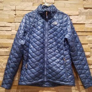 North Face Blue Thermoball Womens Medium Puffer Nano Puff Jacket Coat Light M